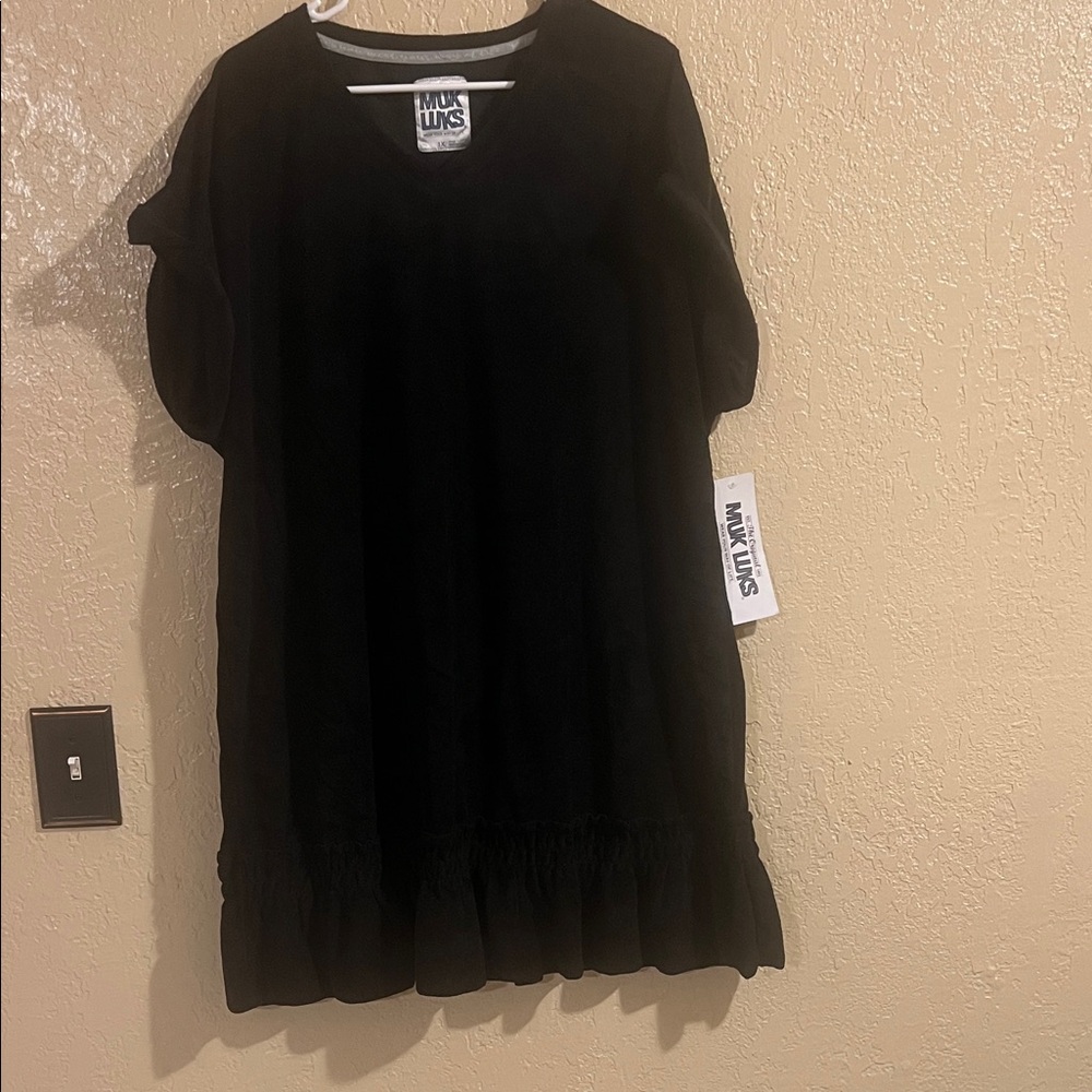 Anthropologie Elegant Black Dress with Ruffle Detail